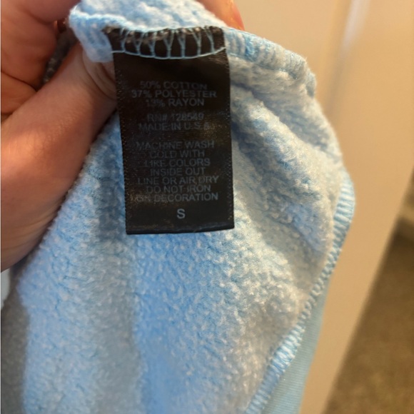 Aviator Nation Sky Blue Lightning Bolt Sweatshirt - Picture 5 of 5